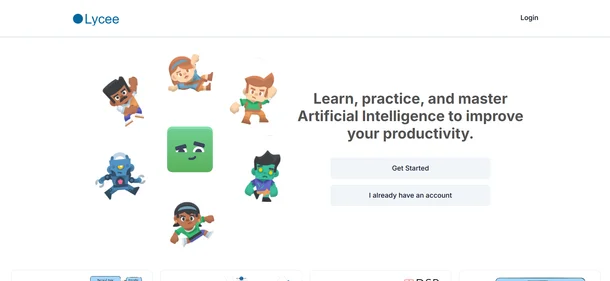 Lycee AI homepage