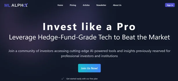 ML Alpha homepage
