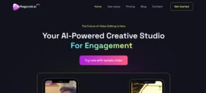 MagicRoll AI homepage