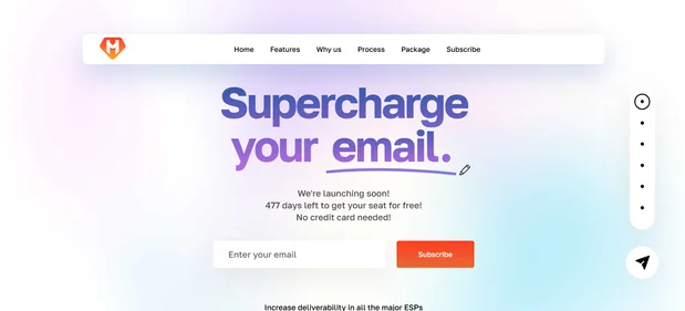 MailHero AI homepage