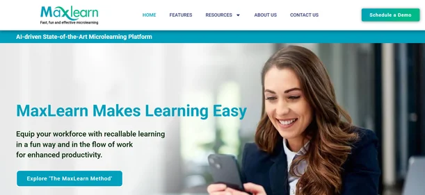 MaxLearn homepage