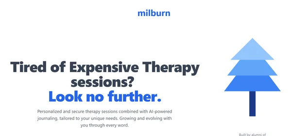 Milburn AI homepage