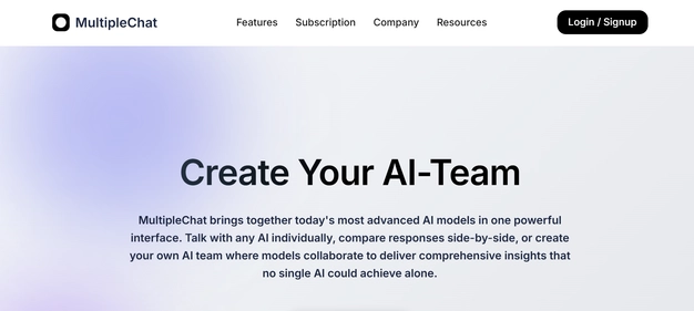 MultipleChat homepage