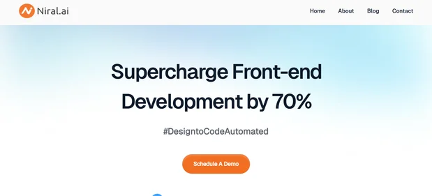 Niral AI homepage