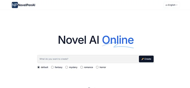 NovelPenAI homepage