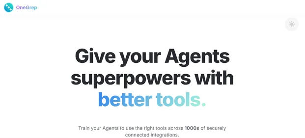 Onegrep homepage