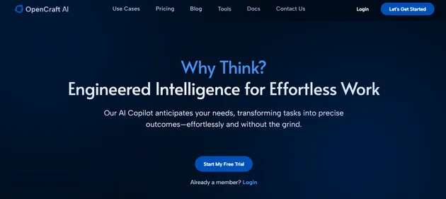 OpenCraft AI homepage