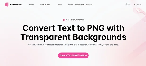 PNGMaker.io homepage