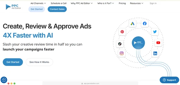 PPC Ad Editor homepage