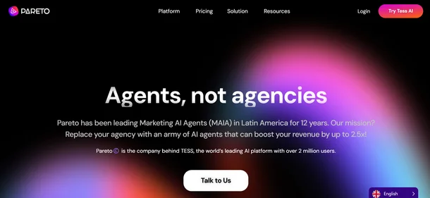 Pareto.io.home