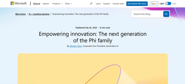 Phi-4 Multimodal and Phi-4 Mini homepage