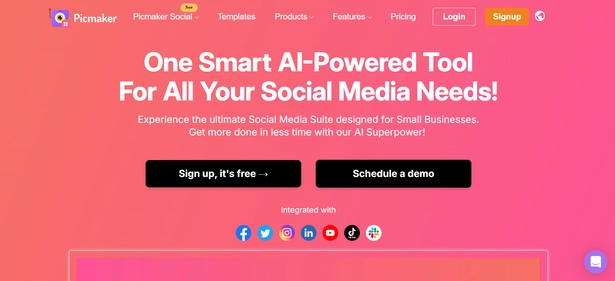 Picmaker homepage