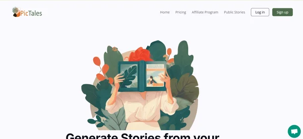 Pictales Online homepage