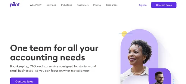 Pilot homepage