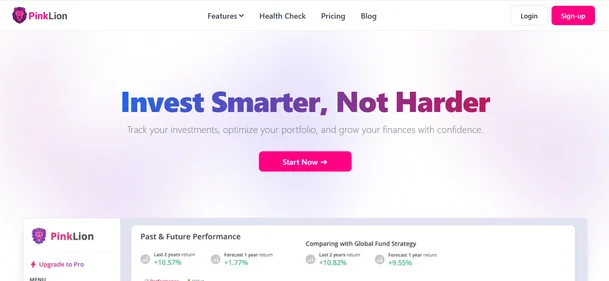 Pinklion homepage