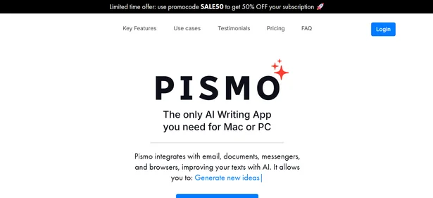 Pismo AI homepage