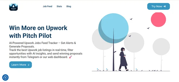 Pitch Pilot AI homepage