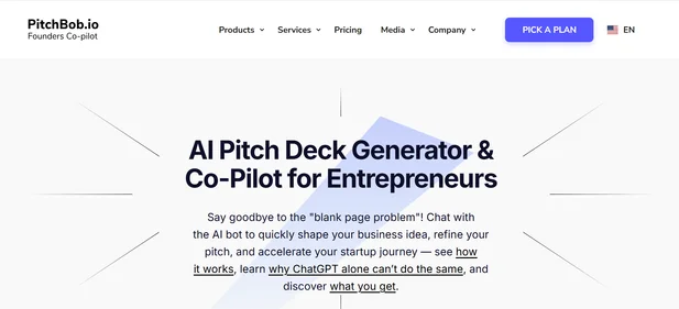 PitchBob IO homepage