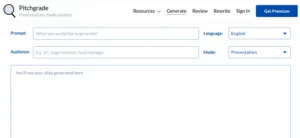 PitchGrade homepage