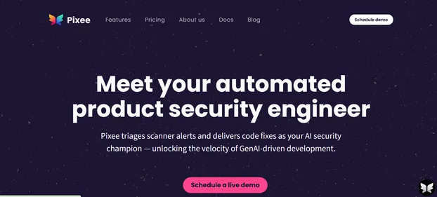 Pixee AI homepage