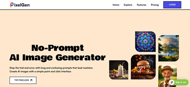 Pixel Gen Art homepage