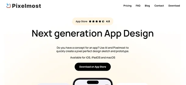 Pixel Most AI homepage