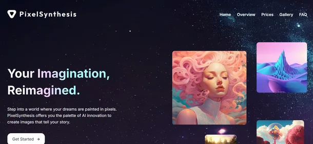 Pixelsynthesis Pro homepage
