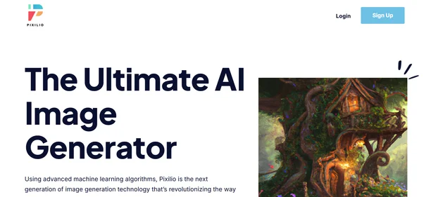 Pixilio AI homepage
