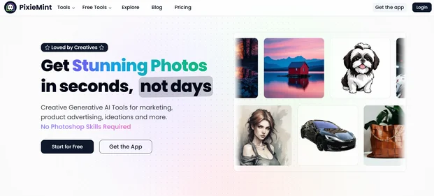 Piximint homepage