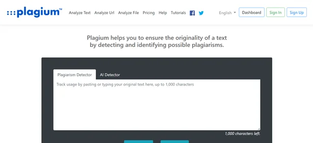 Plagium homepage