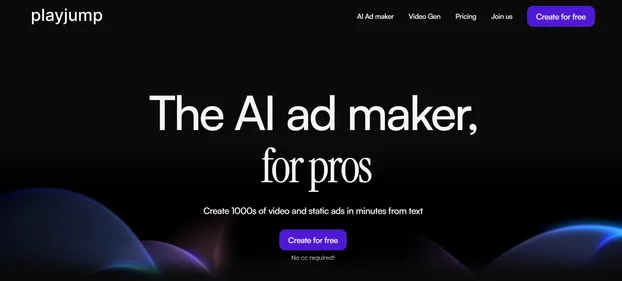 PlayJump AI homepage
