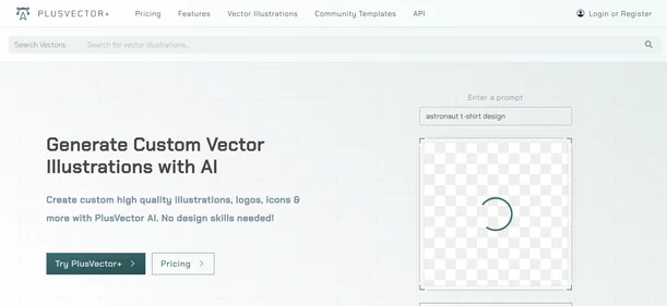 PlusVector homepage