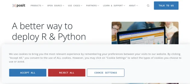 Posit homepage