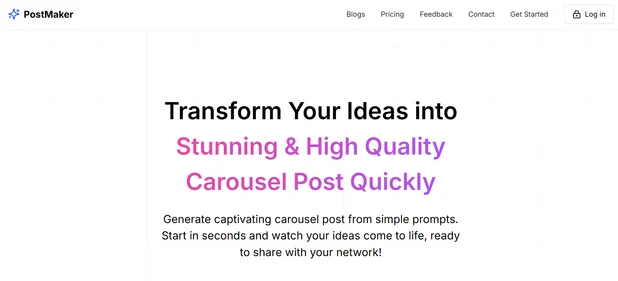 PostMaker homepage