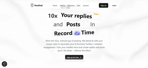 PostOwl homepage