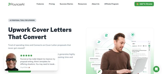PouncerAI homepage