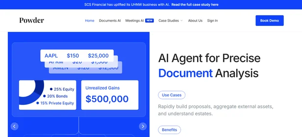 PowderFI homepage