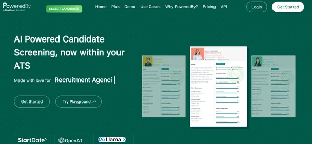 PoweredBy (StartDate) homepage