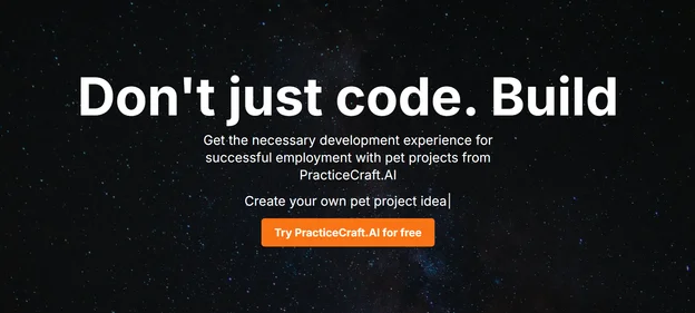 PracticeCraft.AI homepage