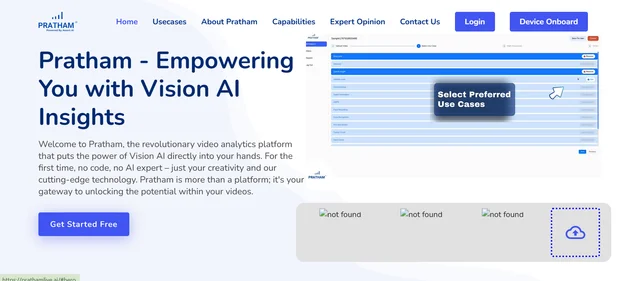 Pratham AI homepage