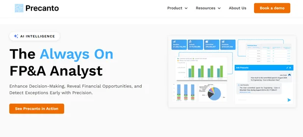 Precanto homepage