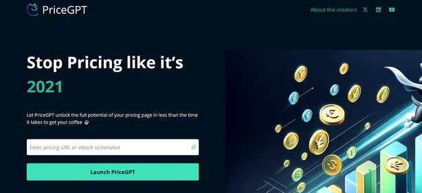 Price GPT homepage