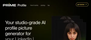 Prime Profile AI homepage