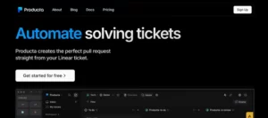ProductA AI homepage