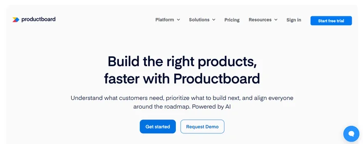 ProductBoard homepage