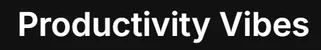 Productivity Vibes logo