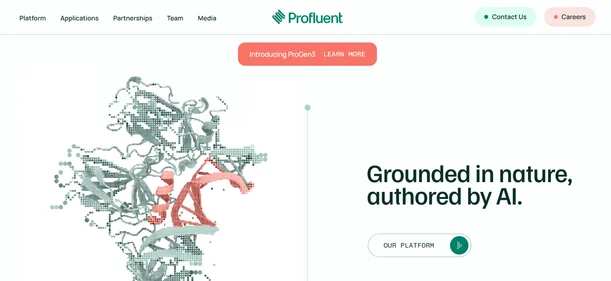 Profluent homepage