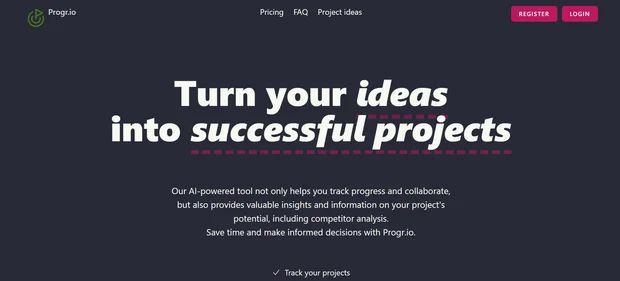 Progr.io homepage