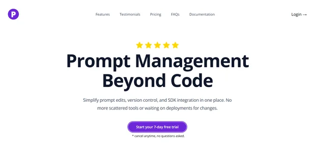 PromptGround homepage