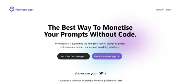 Promptologer homepage